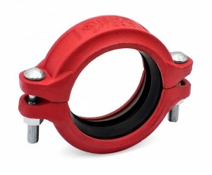 Collier de raccord de tuyau rainuré 2", en fonte, acier inoxydable