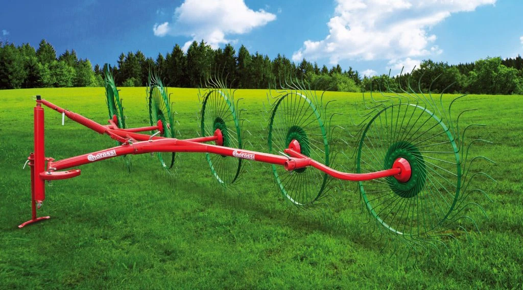 Spike 4 - râteau andaineur soleils porté - enorossi - 2,6 m