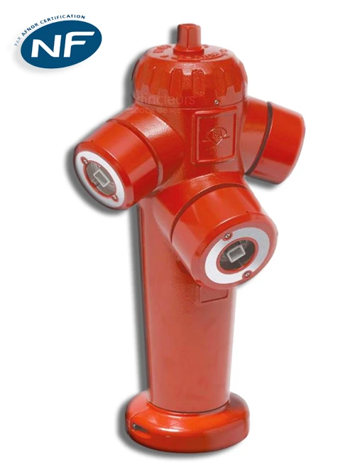 POTEAU D'INCENDIE 100-2×65 – CONFORME AUX NORMES MAROCAINES